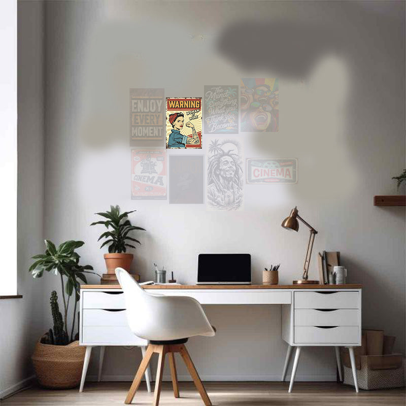 Plaque warning women - 21 x 30 cm