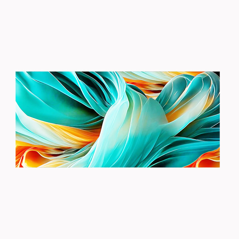 tableau décoratif foulard verte - 170x75 cm bâche