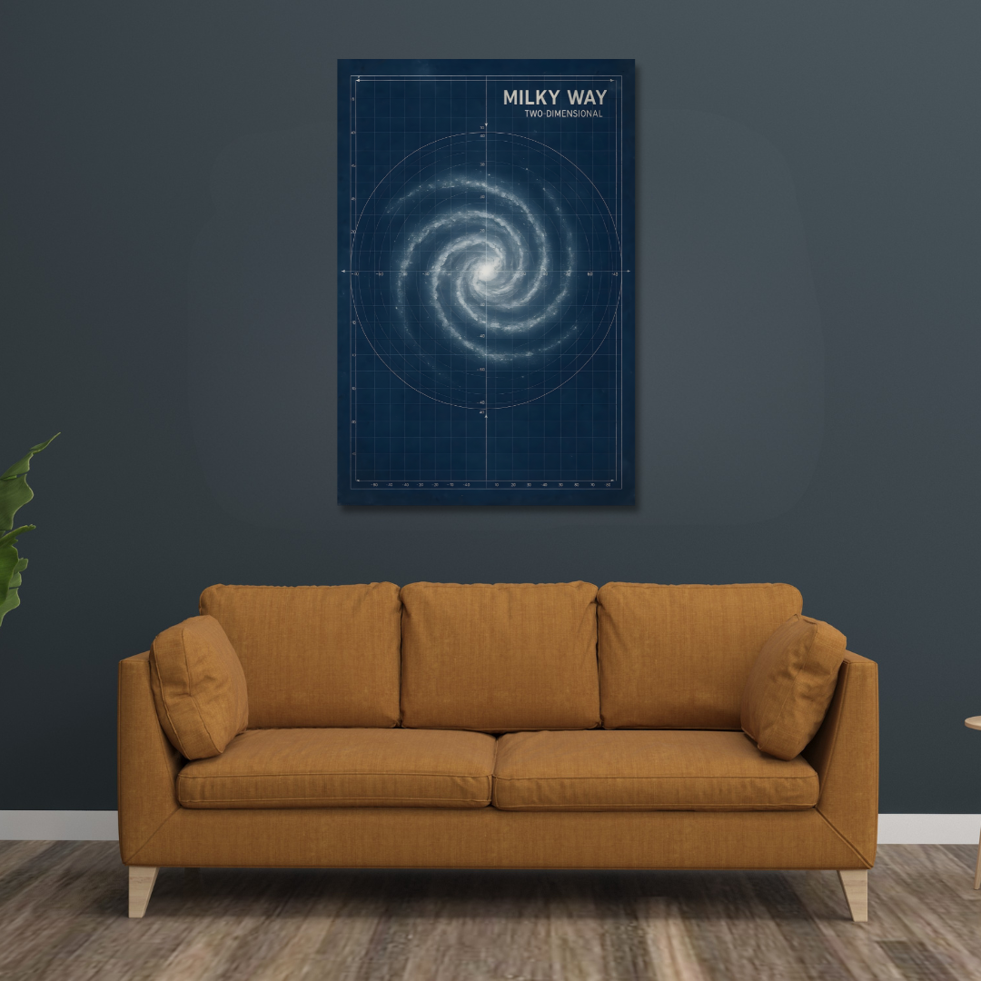 Tableau décoratif – Cartographie Stellaire – 60 x 50 cm