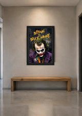 Tableau Décoratif "The Joker's Secret" – Street Art & Pop Culture  ( 100 cm X 70 cm )
