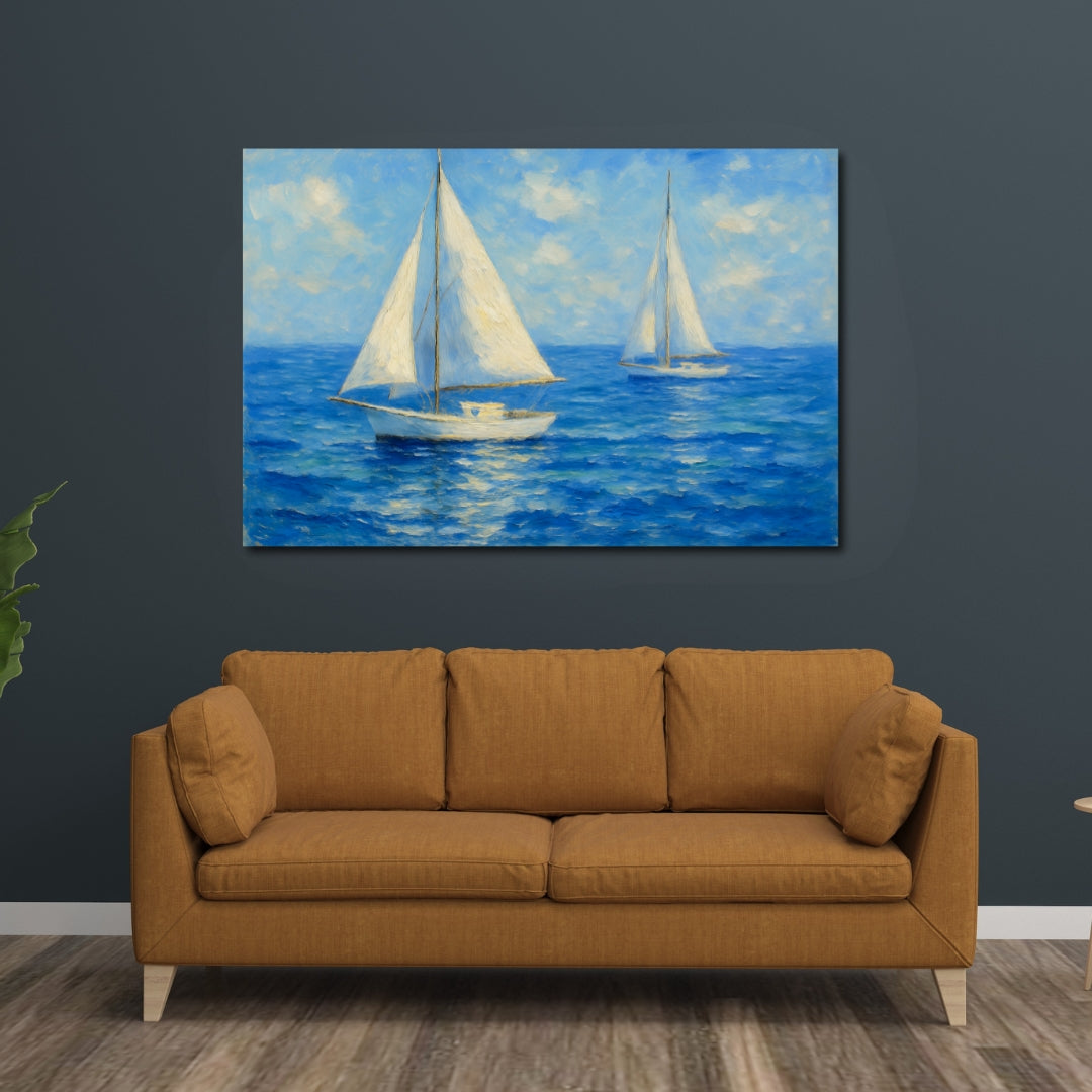 Tableau décoratif – Brise d’Azur - 120 x 80 cm