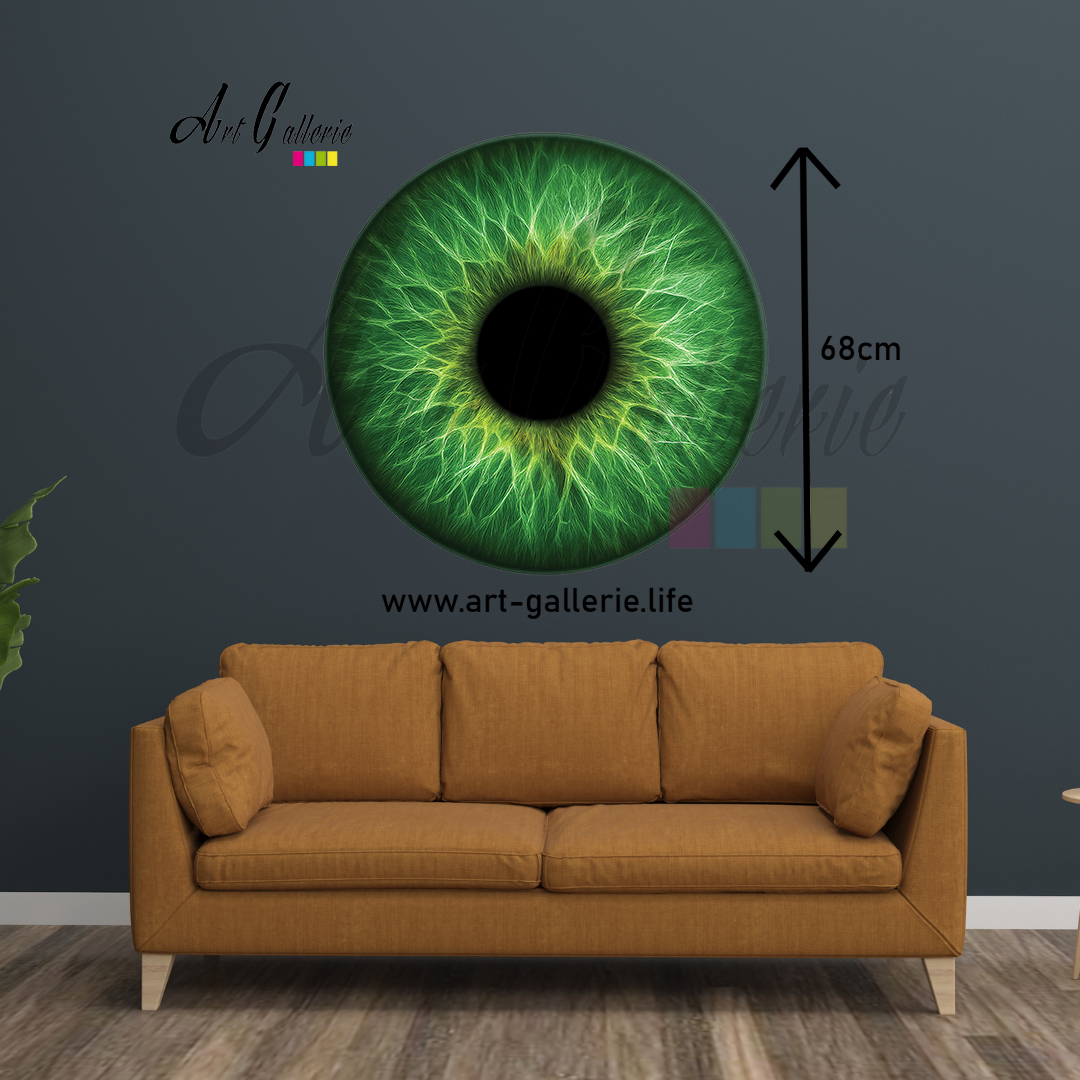 Émeraude Intérieure – L’Âme Végétale " Green 1 " 68 centimètres de diamètre