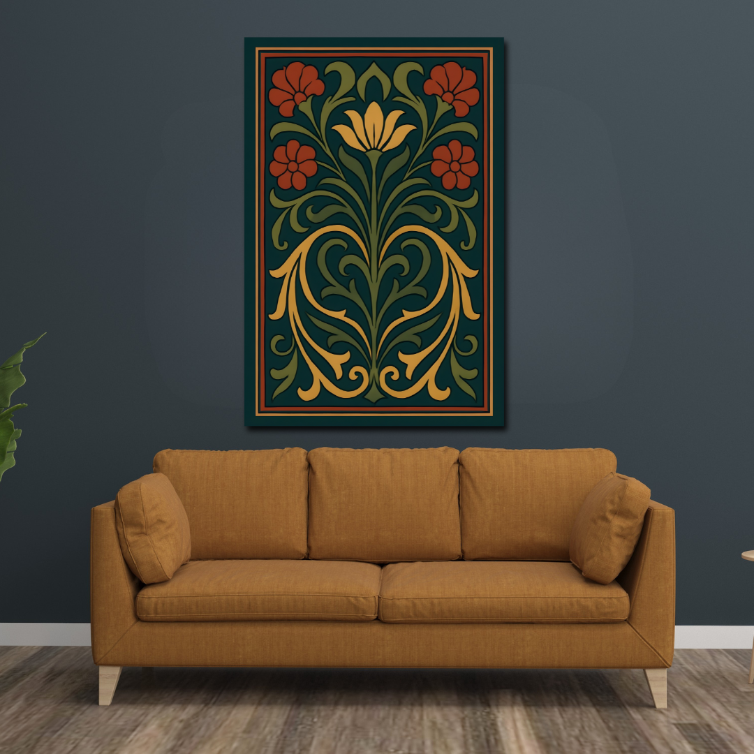Tableau décoratif – Fleur d'Équilibre – 120 x 80 cm