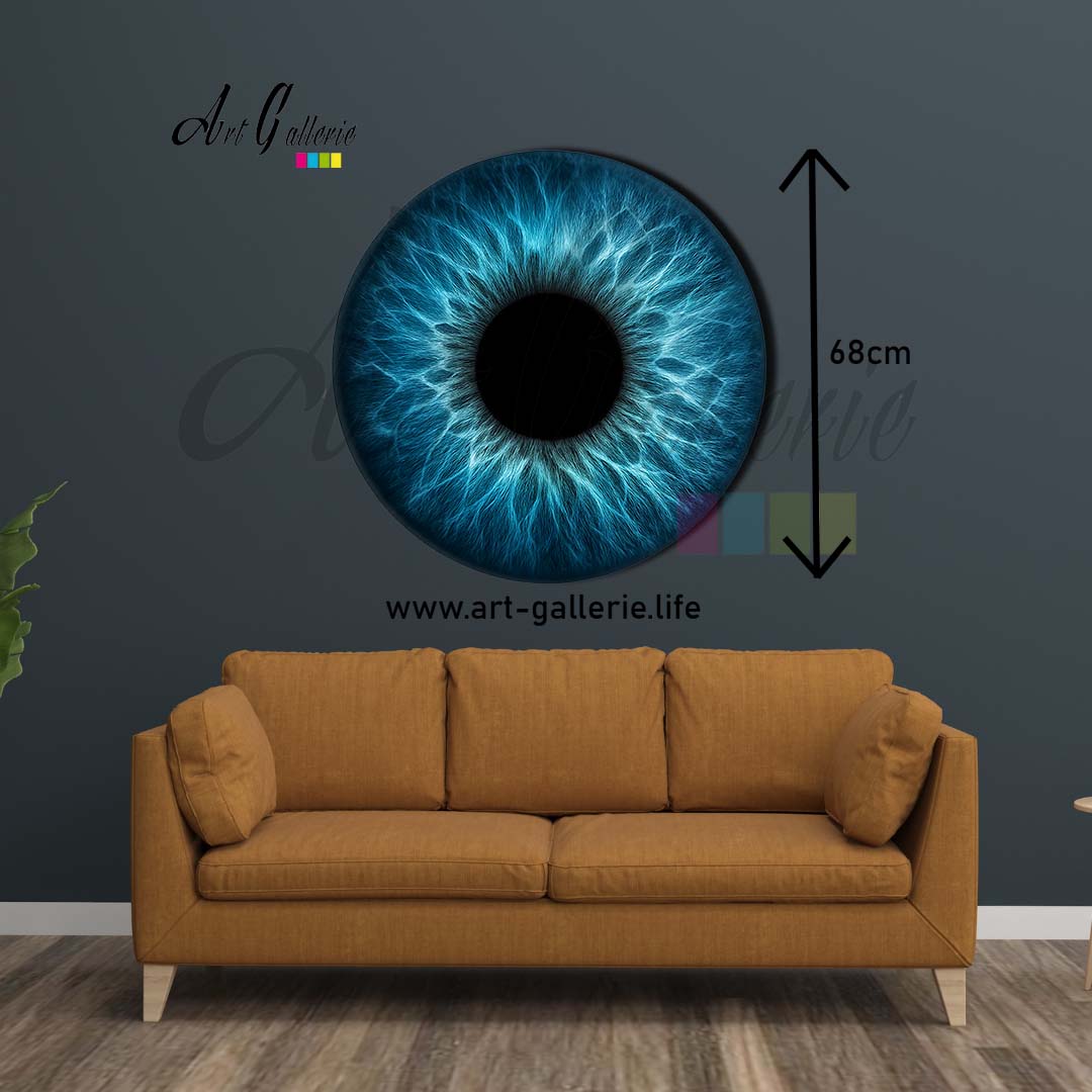 Profondeur Azur – L’Âme Océane " Blue 2" 68 centimètres de diamètre