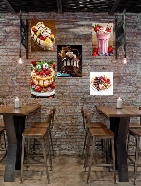 Pack de 5 Tableaux Modernes  – Collection j'Adore