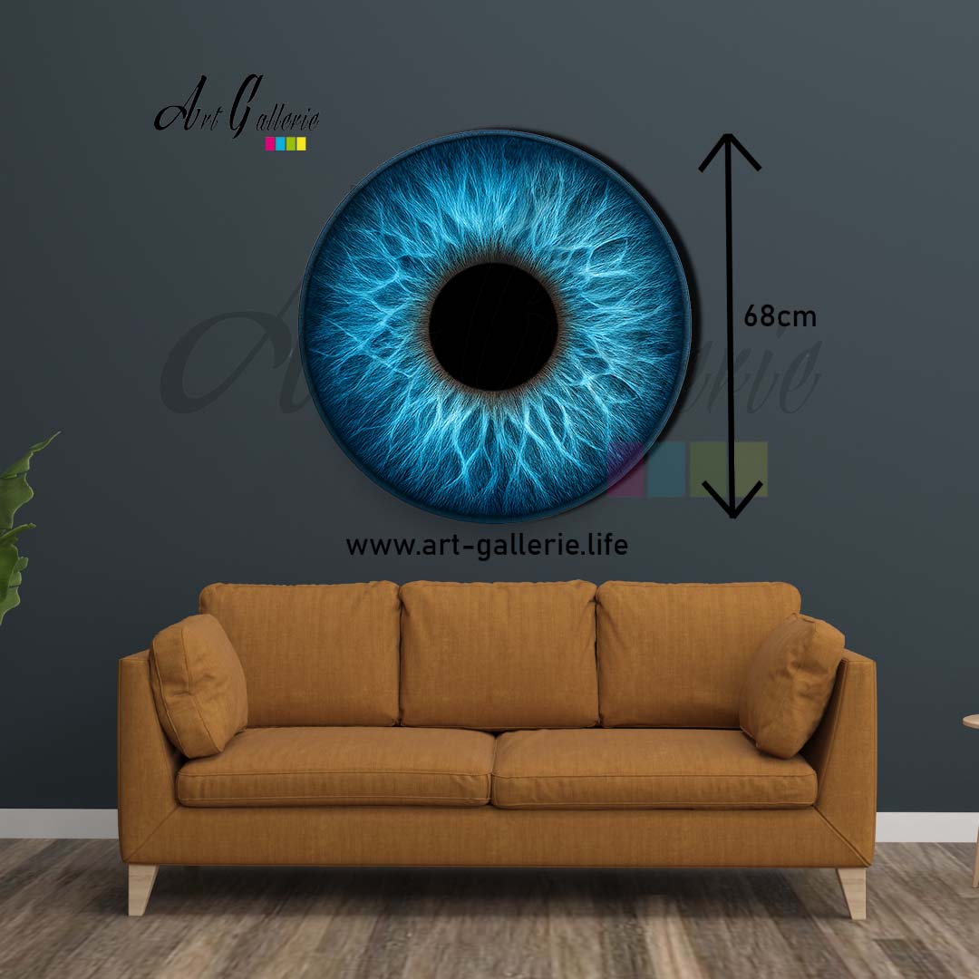 Profondeur Azur – L’Âme Océane " Blue 1" 68 centimètres de diamètre