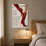 Tableau Décoratif "The Red Color Theory" Style Magazine