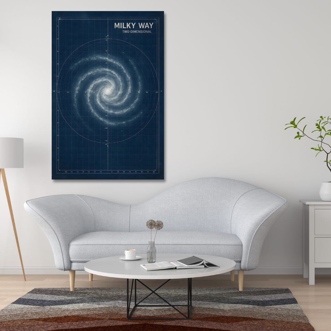 Tableau décoratif – Cartographie Stellaire – 60 x 50 cm
