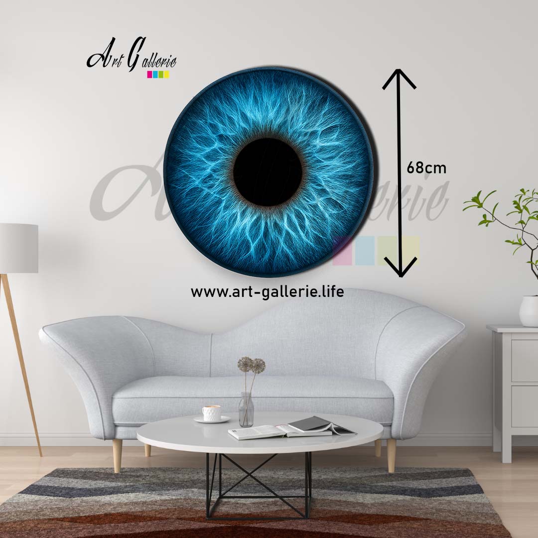 Profondeur Azur – L’Âme Océane " Blue 1" 68 centimètres de diamètre