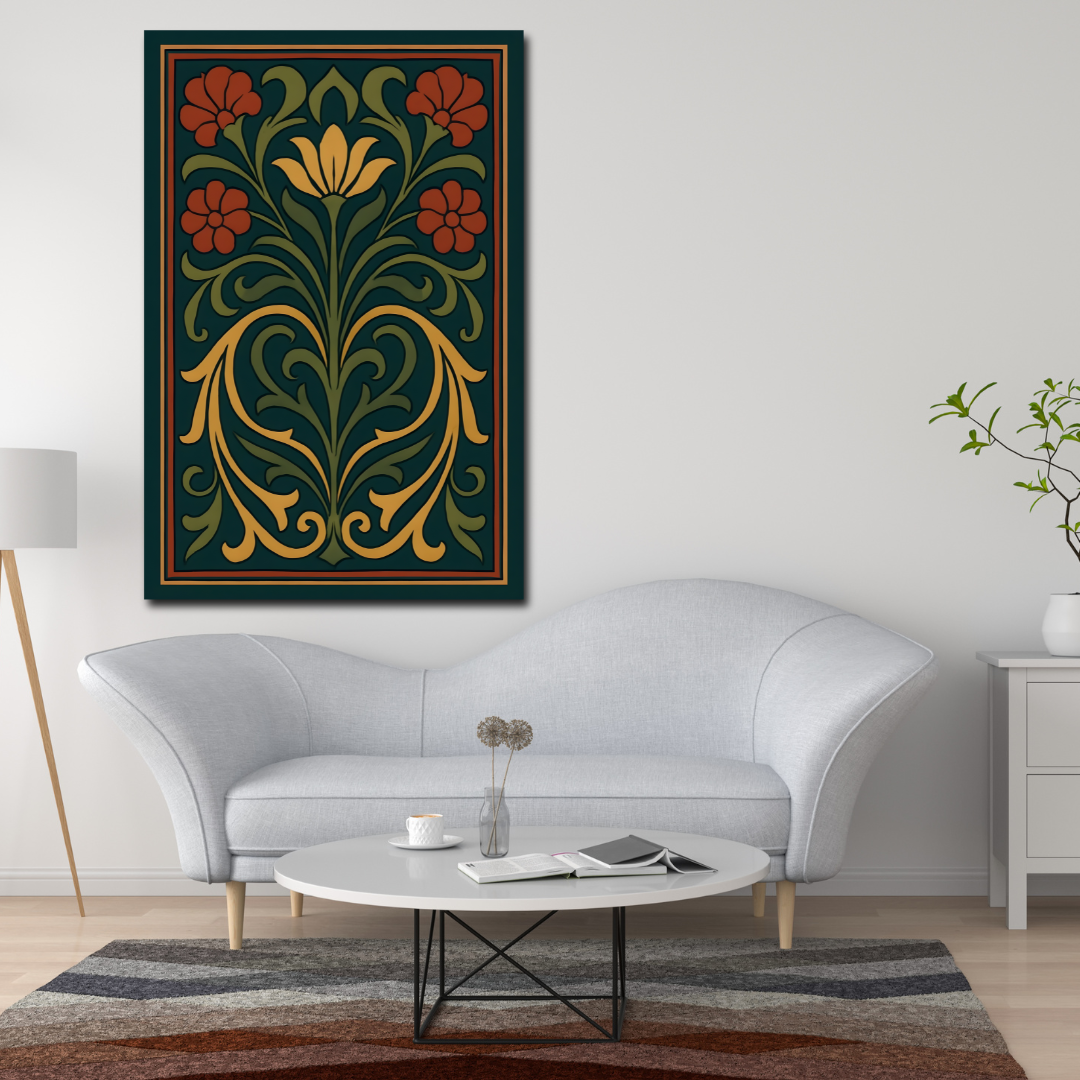 Tableau décoratif – Fleur d'Équilibre – 120 x 80 cm