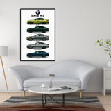 Collection  BMW M5 evolution -  L’Art de la Performance - 64 × 42 cm