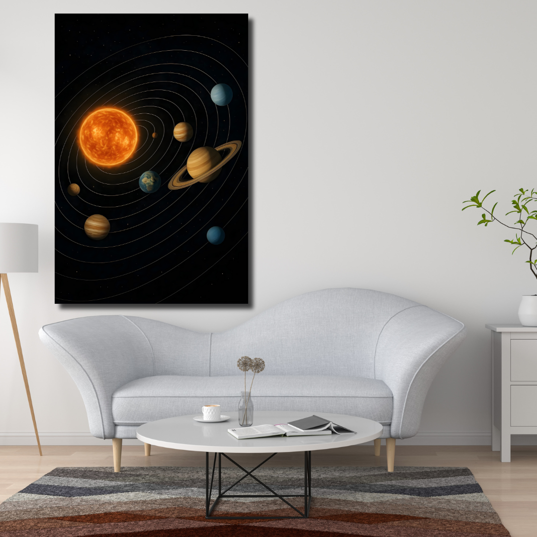 Tableau décoratif – Orbite Éternelle – 60 x 50 cm