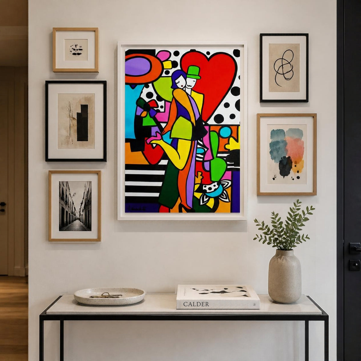 Tableau Pop Art Vibrant - Amour & Couleurs ( 100 cm X 70 cm )