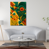 Tableau décoratif – Florale Abstraite – 120 x 80 cm