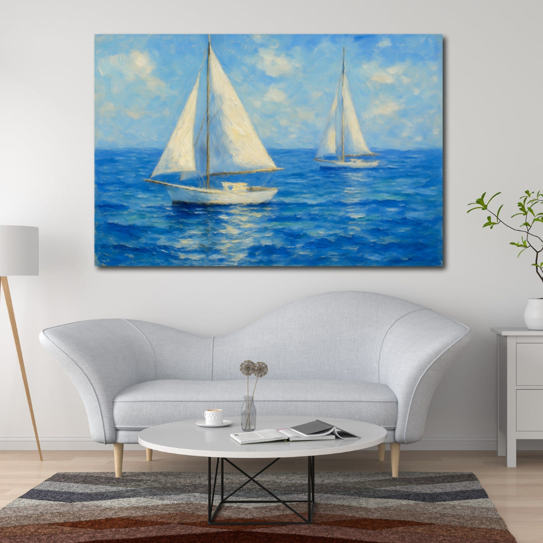 Tableau décoratif – Brise d’Azur - 120 x 80 cm