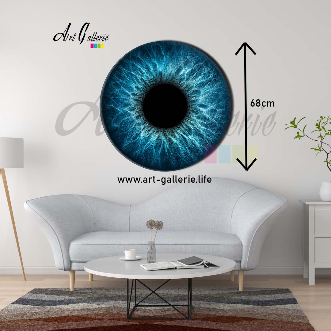 Profondeur Azur – L’Âme Océane " Blue 2" 68 centimètres de diamètre