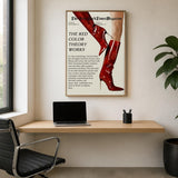 Tableau Décoratif "The Red Color Theory" Style Magazine