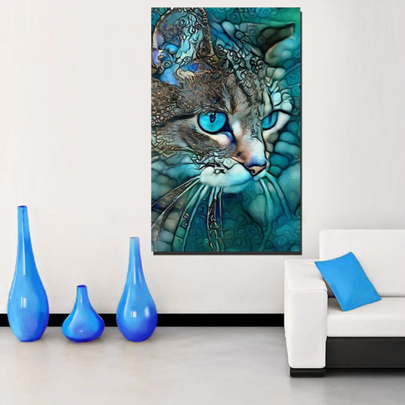 Tableau décoratif chat - 100 x 60 cm