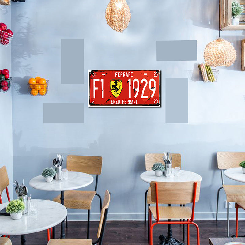 Tableau décoratif - plaque Formula One - mdf - 40 x 15 cm vinyle mat