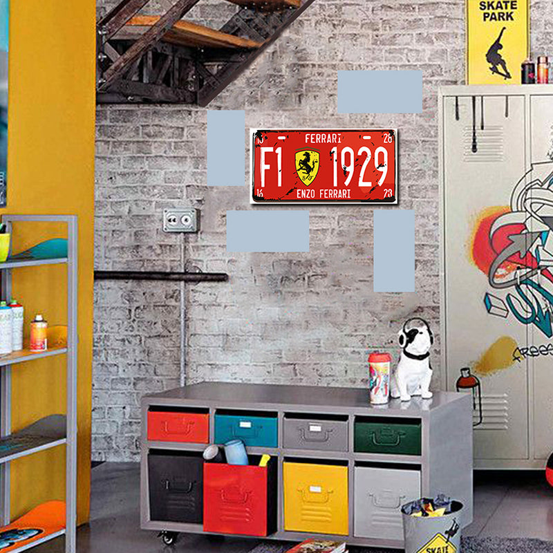 Tableau décoratif - plaque Formula One - mdf - 40 x 15 cm vinyle mat