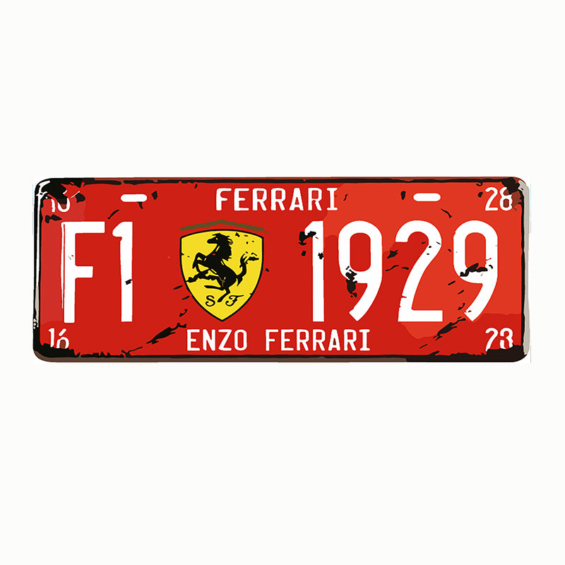 Tableau décoratif - plaque Formula One - mdf - 40 x 15 cm vinyle mat