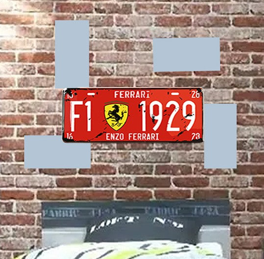 Tableau décoratif - plaque Formula One - mdf - 40 x 15 cm vinyle mat