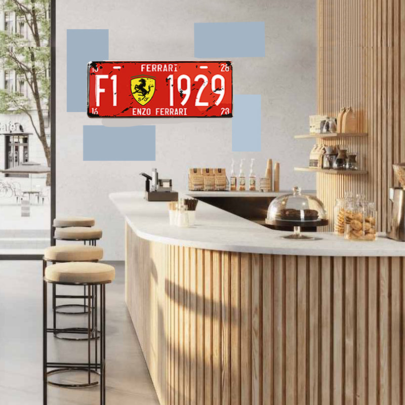 Tableau décoratif - plaque Formula One - mdf - 40 x 15 cm vinyle mat