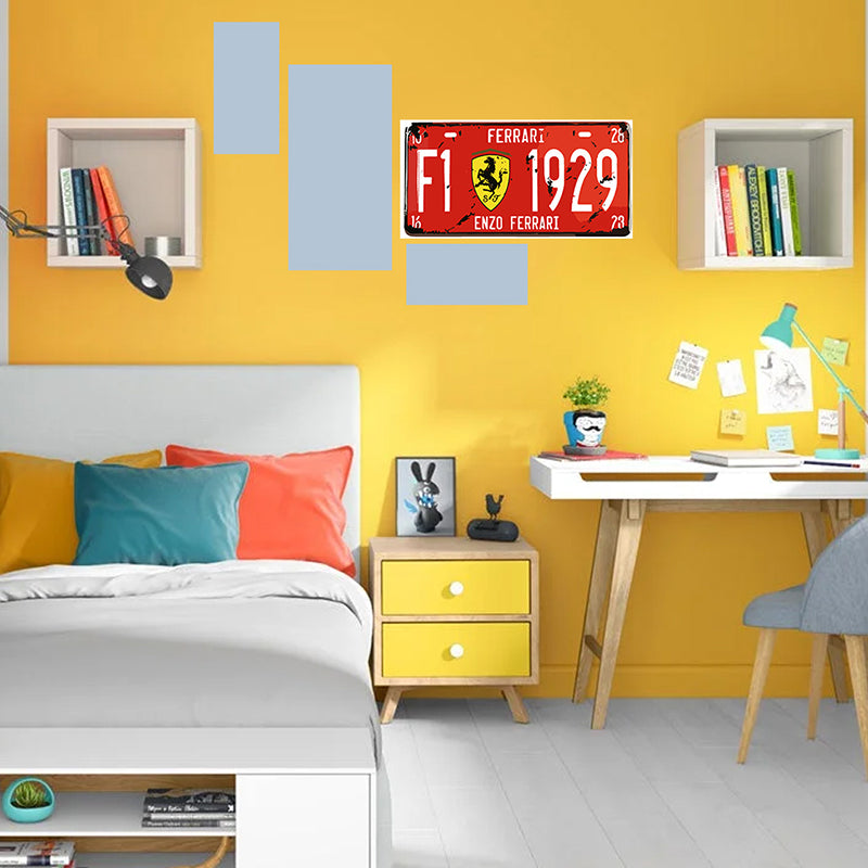 Tableau décoratif - plaque Formula One - mdf - 40 x 15 cm vinyle mat