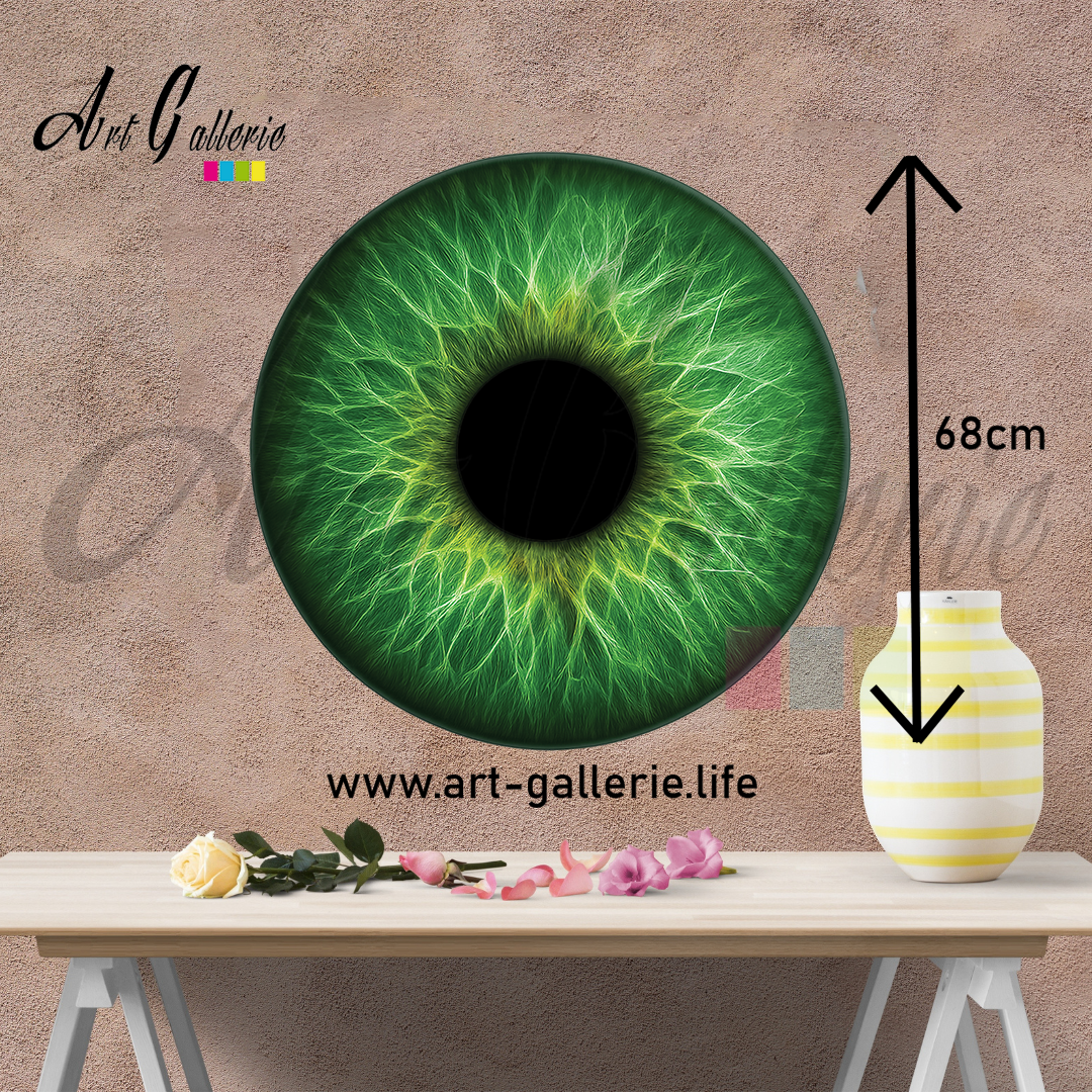 Émeraude Intérieure – L’Âme Végétale " Green 1 " 68 centimètres de diamètre