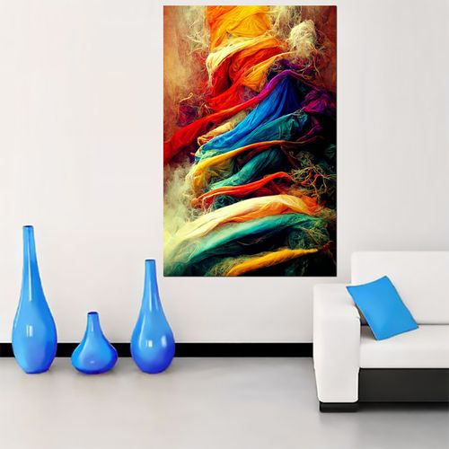 tableau décoratif – Verticale Tornade - 75 x 120 cm - bâche enduis