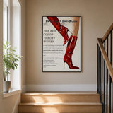 Tableau Décoratif "The Red Color Theory" Style Magazine