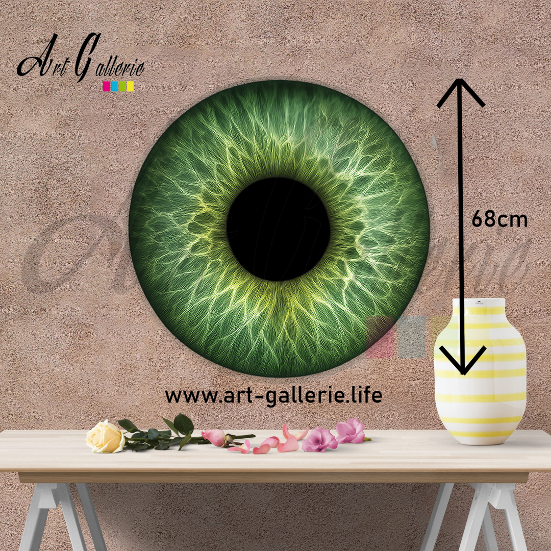 Émeraude Intérieure – L’Âme Végétale " Green 2 " 68 centimètres de diamètre