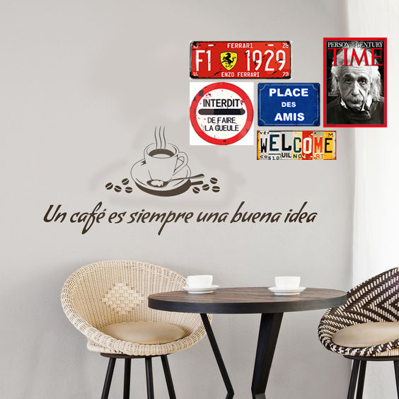 Pack Salon de Thé 1 de 5 plaques au prix de 4