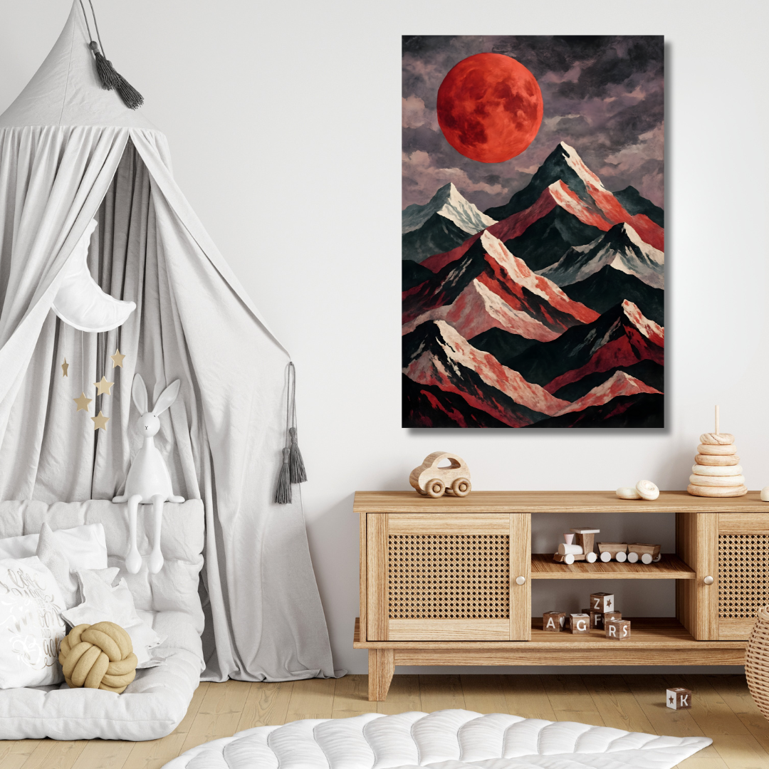 Tableau décoratif – Lune de Cendres – 120 x 80 cm