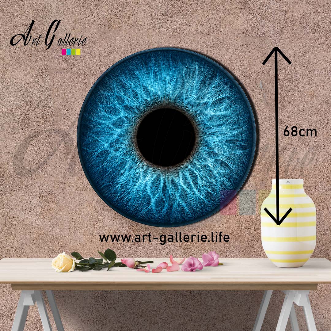 Profondeur Azur – L’Âme Océane " Blue 1" 68 centimètres de diamètre