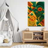 Tableau décoratif – Florale Abstraite – 120 x 80 cm