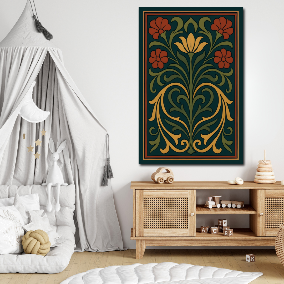 Tableau décoratif – Fleur d'Équilibre – 120 x 80 cm