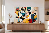 Écho Abstrait : Symphonie de Formes et de Couleurs (80 cm x 120 cm)