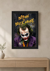 Tableau Décoratif "The Joker's Secret" – Street Art & Pop Culture  ( 100 cm X 70 cm )