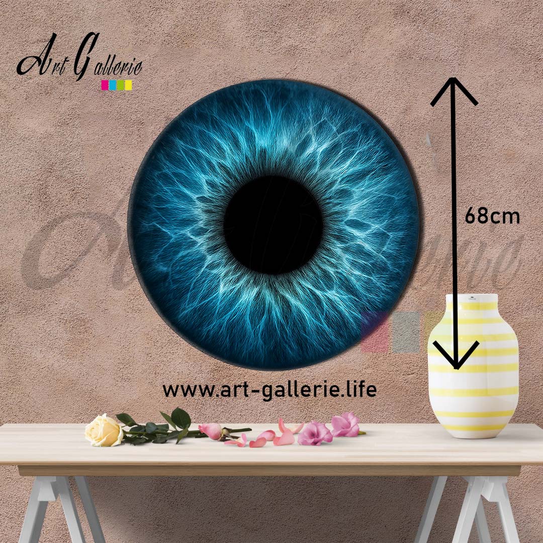 Profondeur Azur – L’Âme Océane " Blue 2" 68 centimètres de diamètre