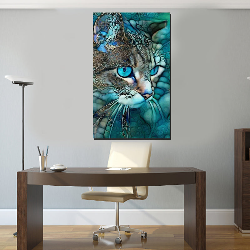 Tableau décoratif chat - 100 x 60 cm