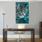 Tableau décoratif chat - 100 x 60 cm