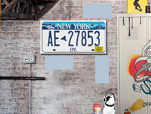 tableau décoratif - Plaque AE 40 x 15 cm - vinyle mat