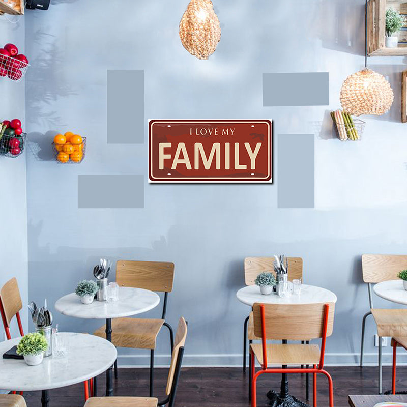 Tableau décoratif - Family - mdf - 40-15 cm vinyle mat