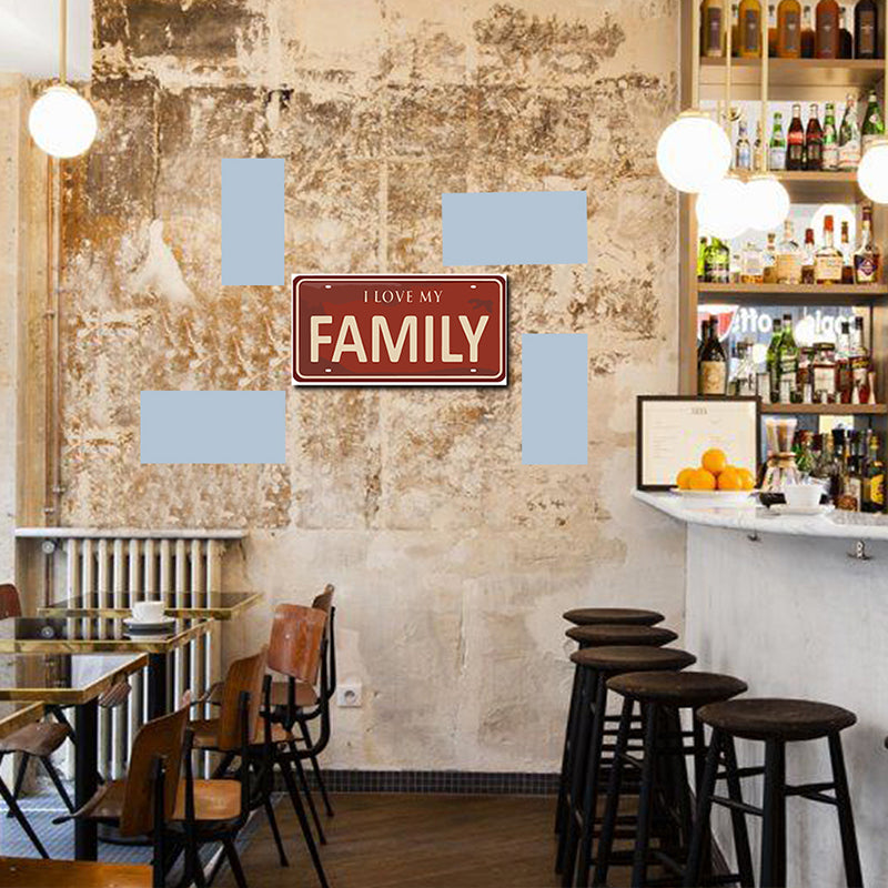 Tableau décoratif - Family - mdf - 40-15 cm vinyle mat