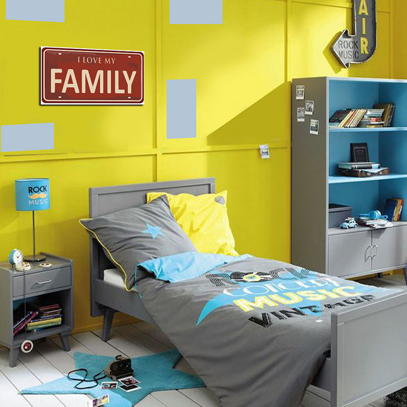 Tableau décoratif - Family - mdf - 40-15 cm vinyle mat