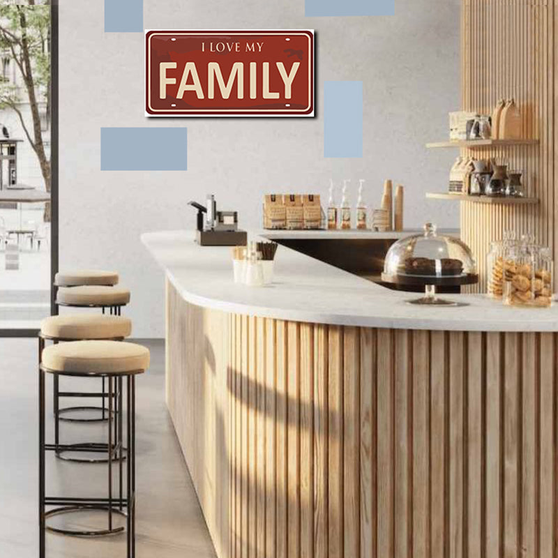 Tableau décoratif - Family - mdf - 40-15 cm vinyle mat