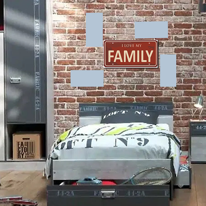 Tableau décoratif - Family - mdf - 40-15 cm vinyle mat