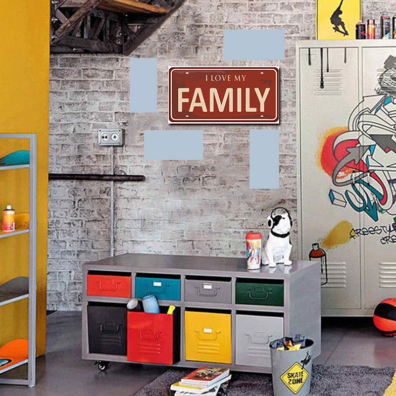 Tableau décoratif - Family - mdf - 40-15 cm vinyle mat