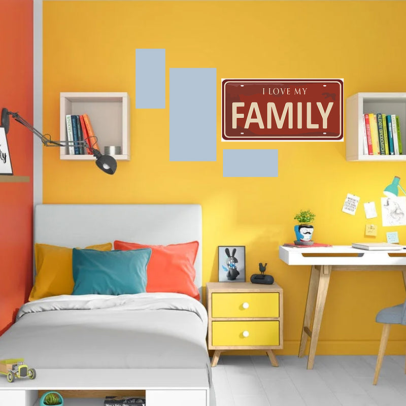 Tableau décoratif - Family - mdf - 40-15 cm vinyle mat